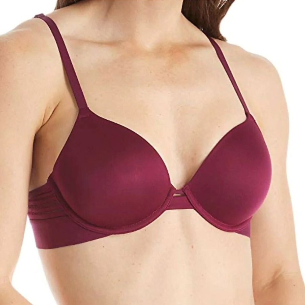 Maidenform Womens 34D Purple Self Expressions T-Shirt UW Bra SE9100